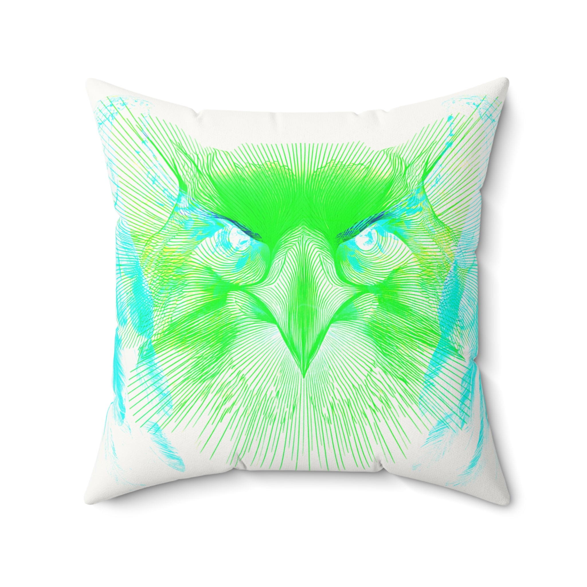 Alpha Static - Faux Suede Throw Pillow
