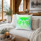 Alpha Static - Throw Pillow