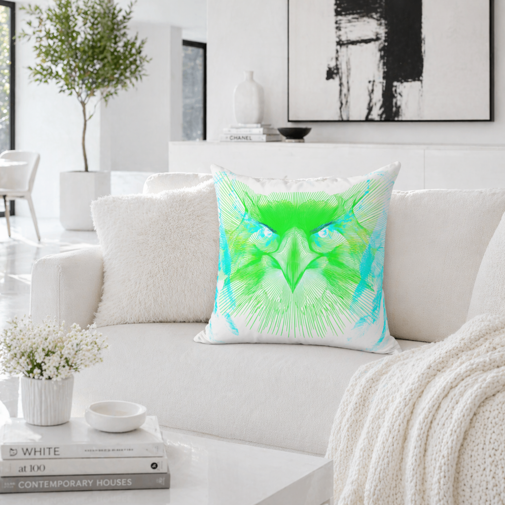 Alpha Static - Throw Pillow
