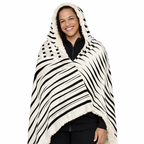 At Ease, Finally - Hooded Sherpa Blanket