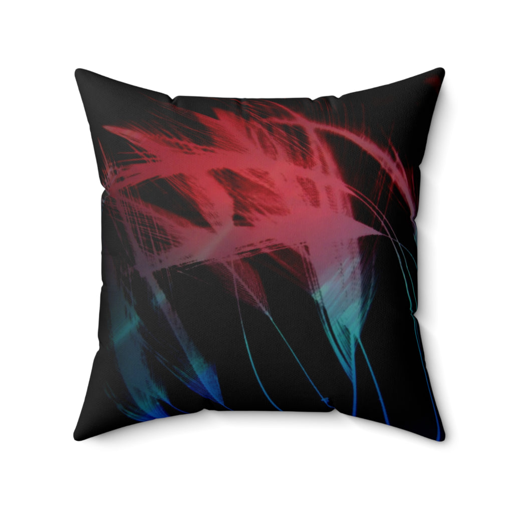 Bleed Light, Break Nothing - Faux Suede Throw Pillow