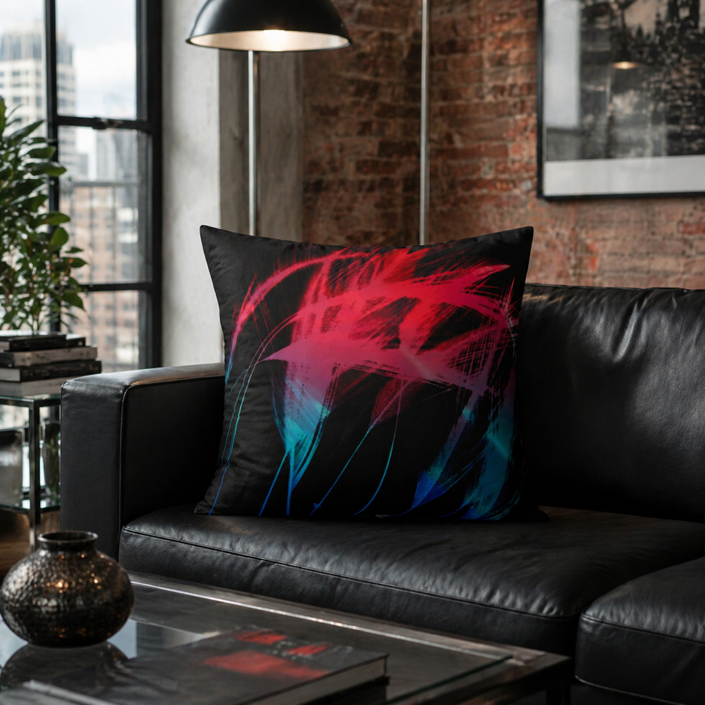 Bleed Light, Break Nothing - Faux Suede Throw Pillow