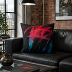 Bleed Light, Break Nothing - Faux Suede Throw Pillow