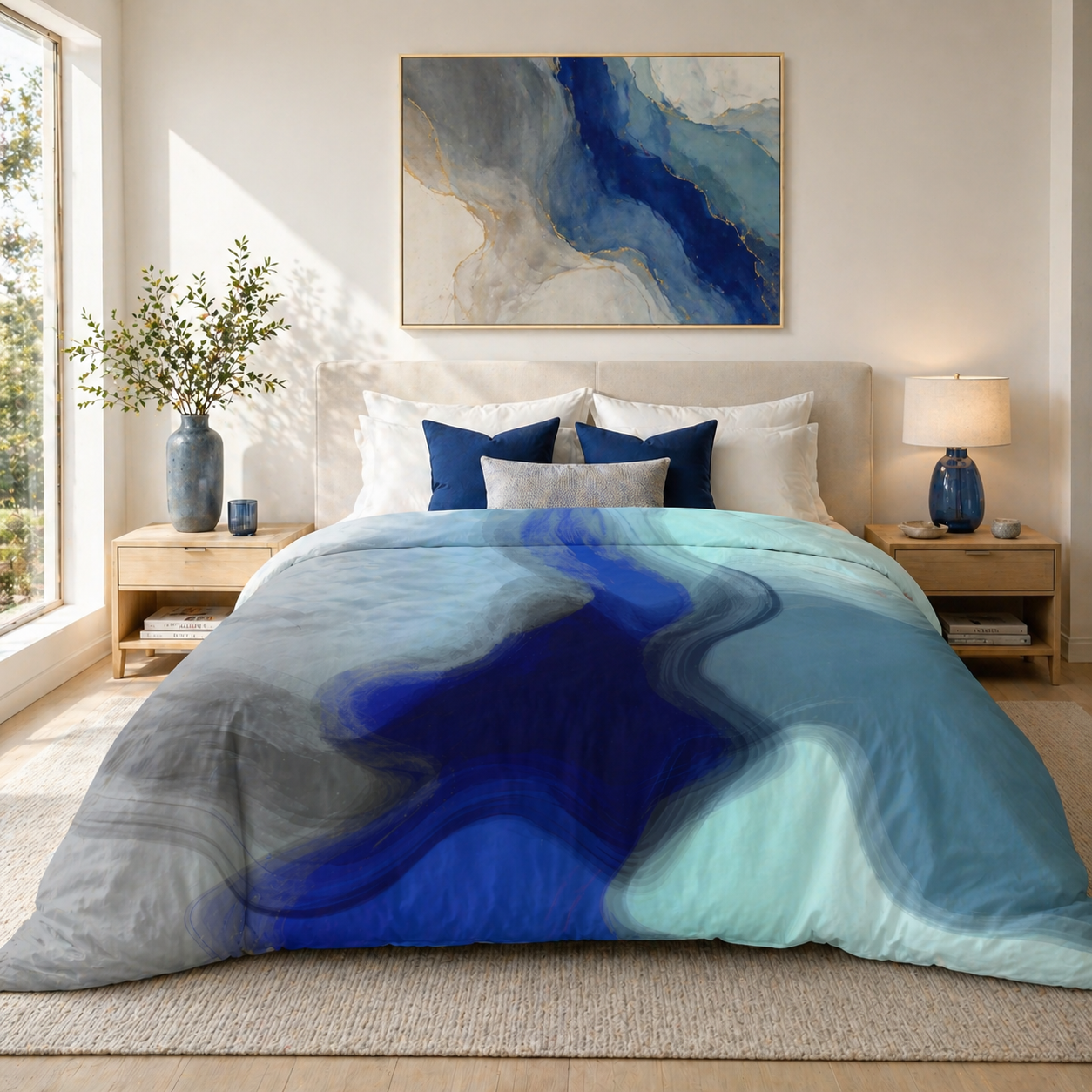 Blue Without Apology - Duvet Cover