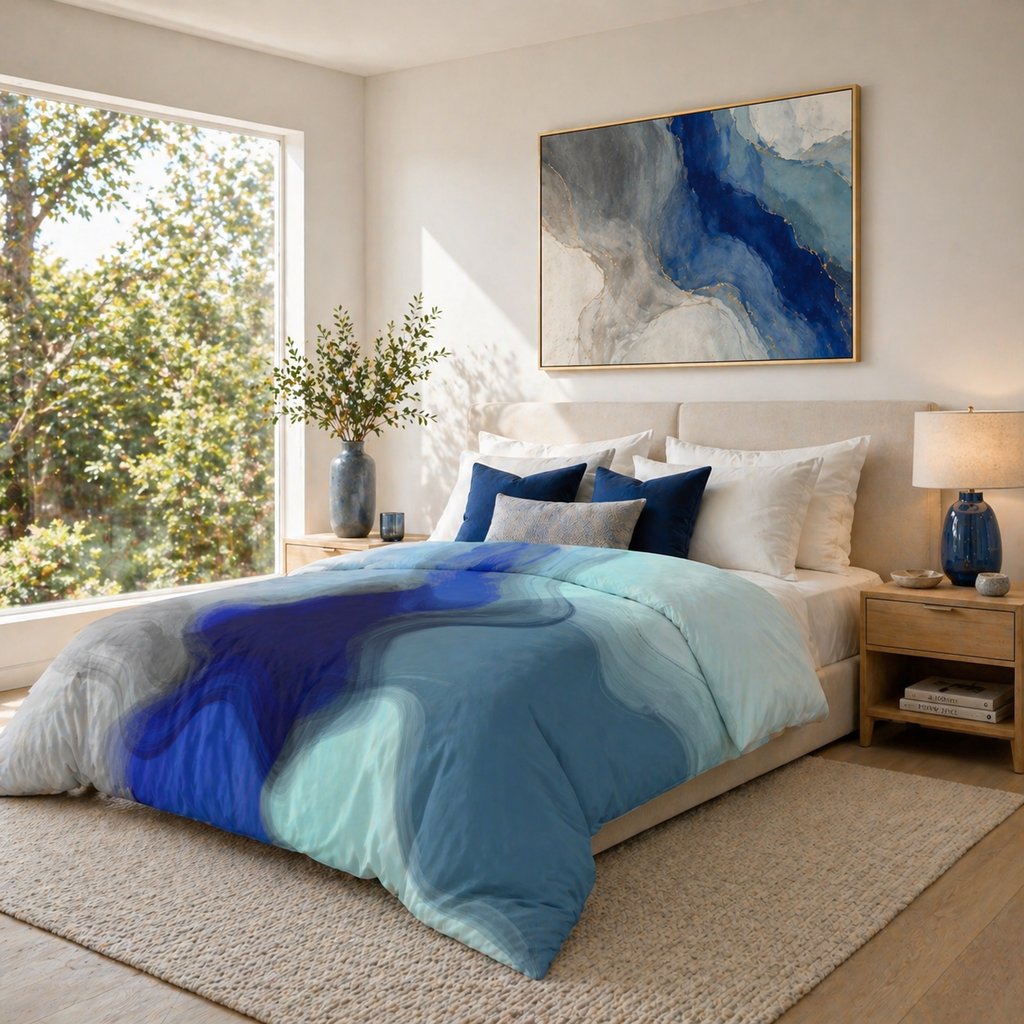 Blue Without Apology - Duvet Cover