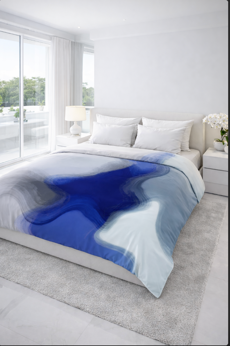 Blue Without Apology - Duvet Cover