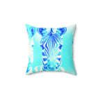  Blurred Lines - Faux Suede Throw Pillow