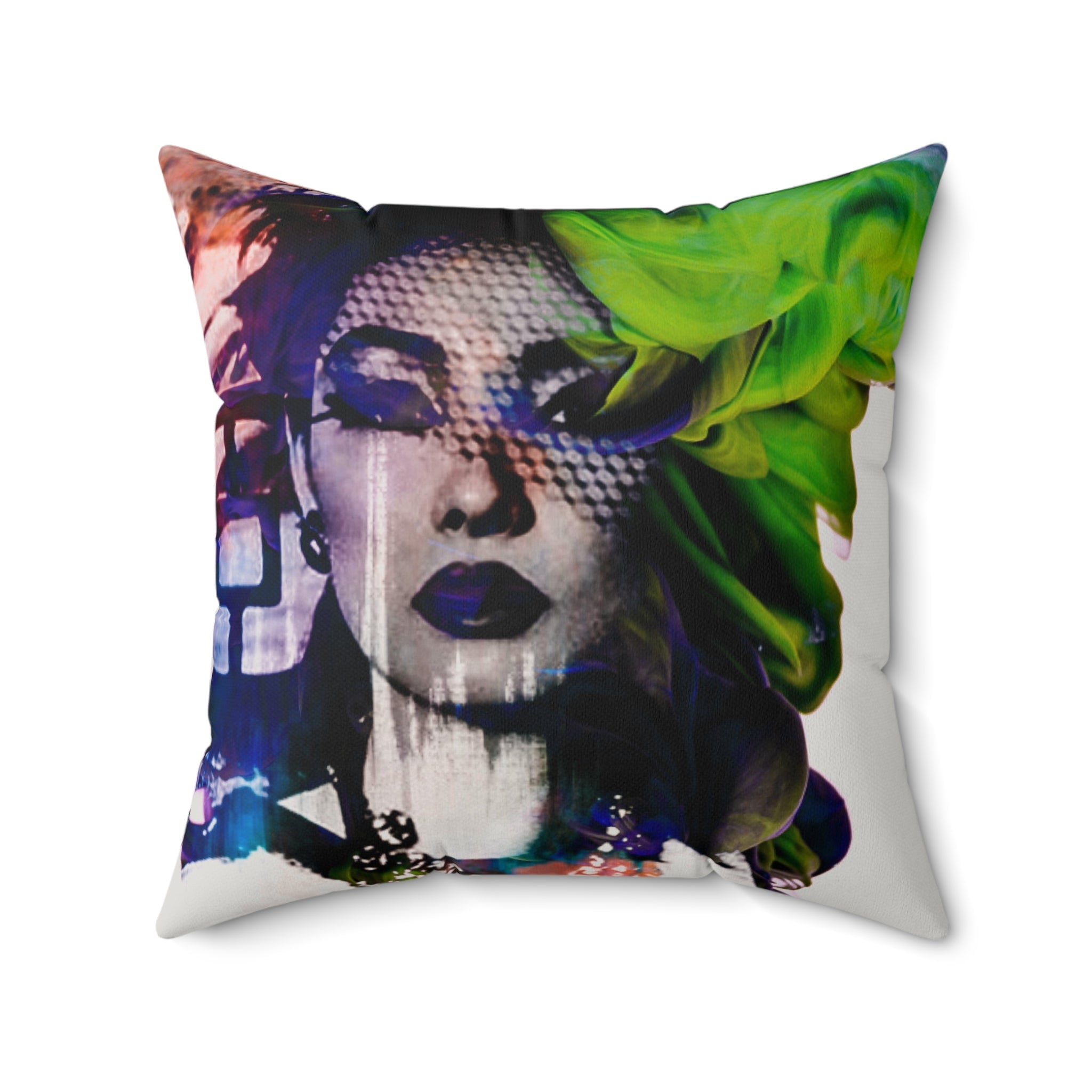 Boulevard Noir - Faux Suede Throw Pillow