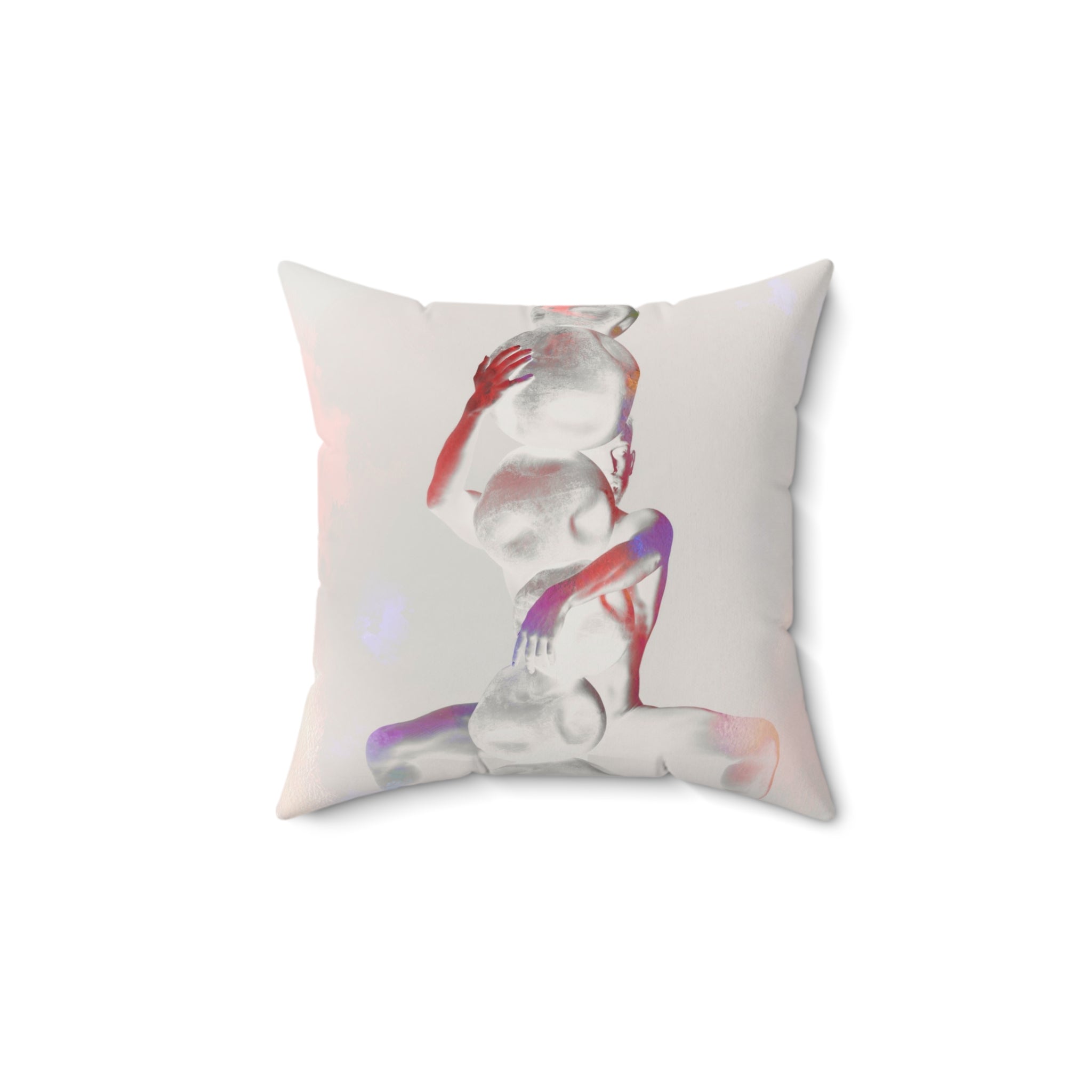Burden, Balanced - Faux Suede Throw Pillow