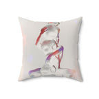 Burden, Balanced - Faux Suede Throw Pillow
