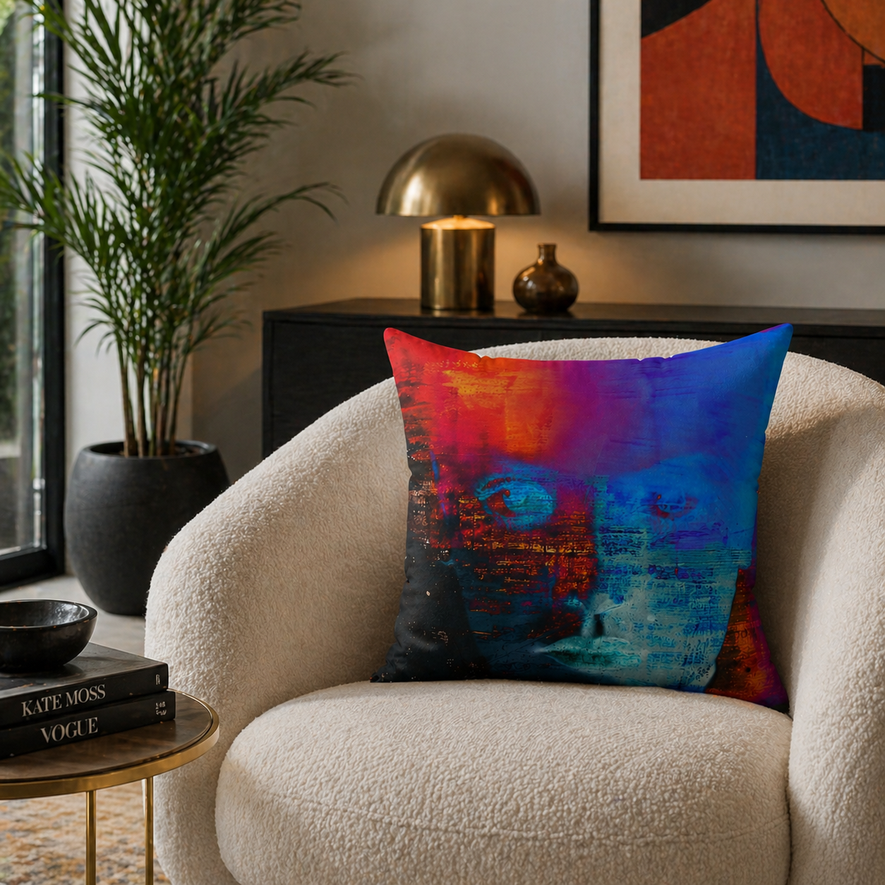 Burst Mode - Faux Suede Throw Pillow