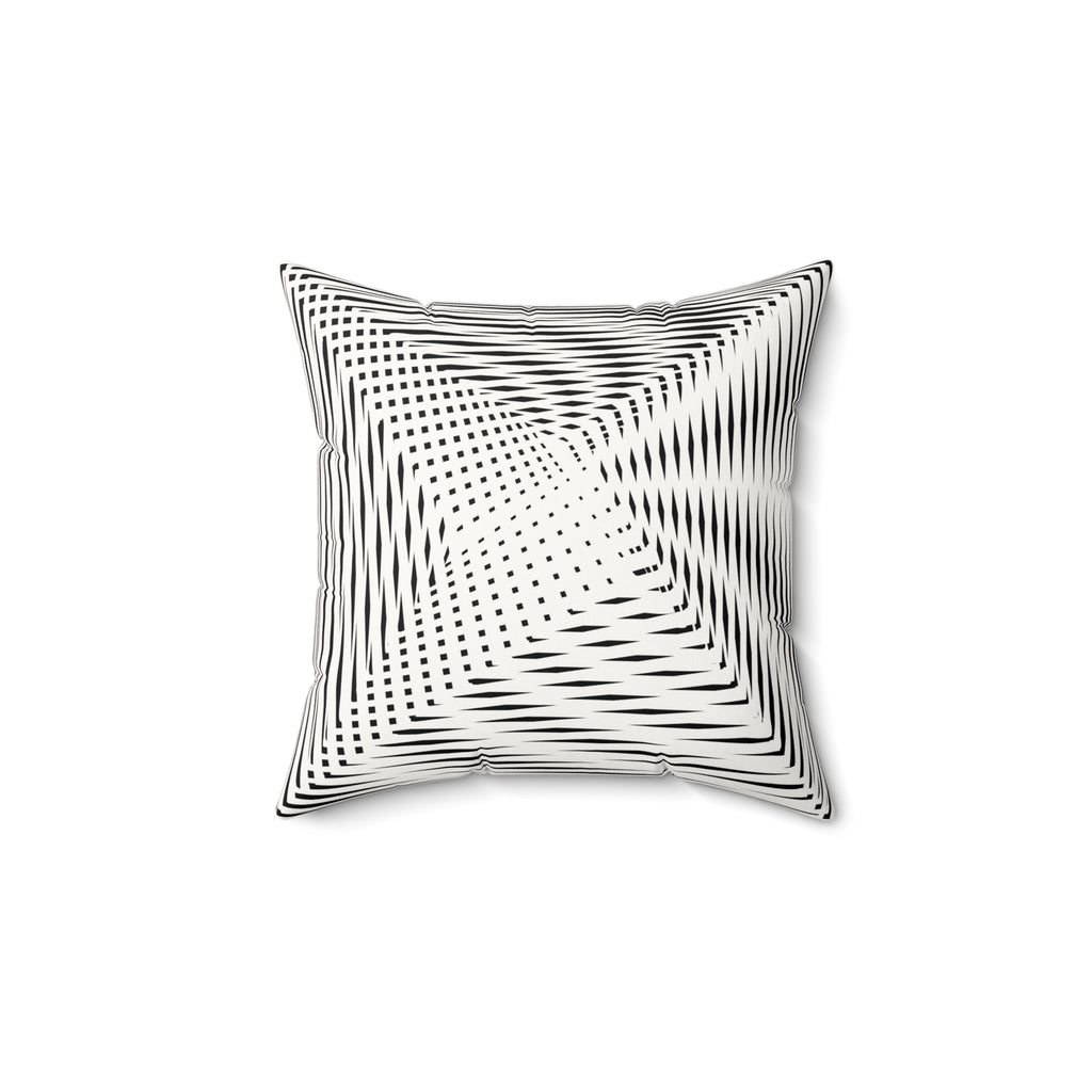Calm as Chaos - Faux Suede Throw Pillow
