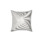 Calm as Chaos - Faux Suede Throw Pillow