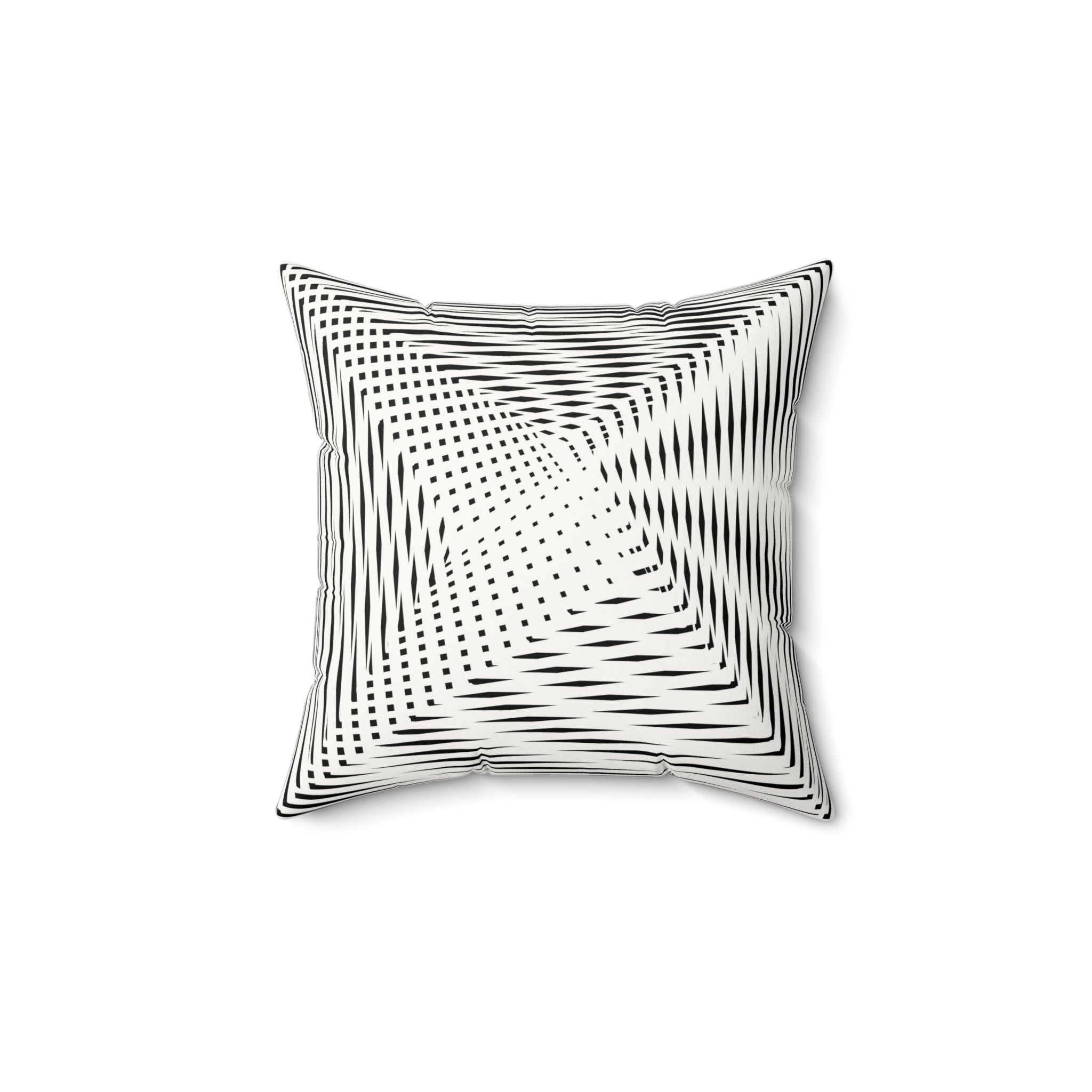 Calm as Chaos - Faux Suede Throw Pillow