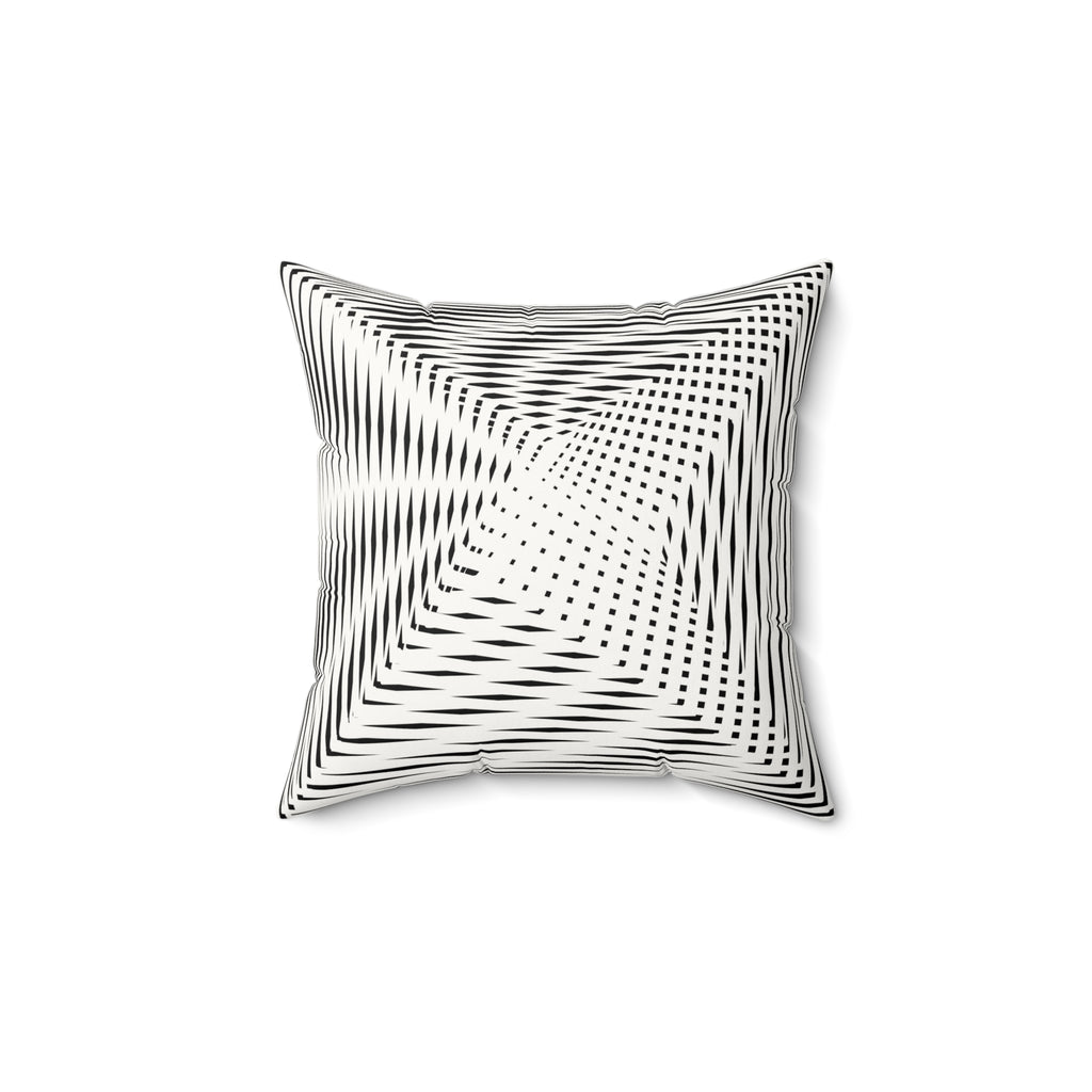 Calm as Chaos - Faux Suede Throw Pillow