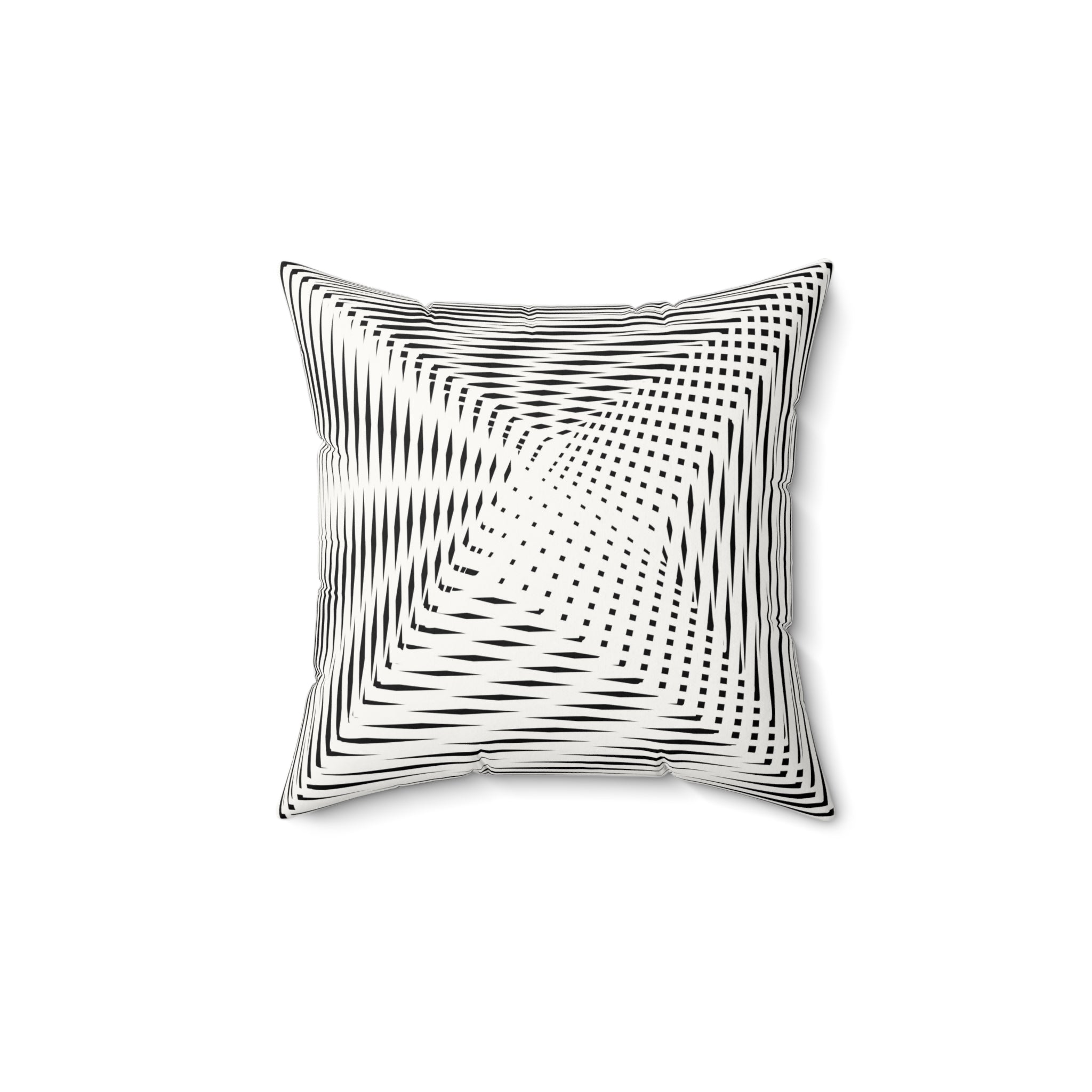 Calm as Chaos - Faux Suede Throw Pillow