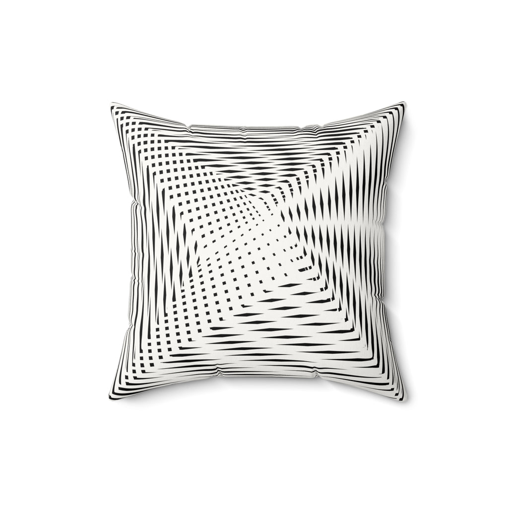 Calm as Chaos - Faux Suede Throw Pillow