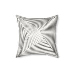 Calm as Chaos - Faux Suede Throw Pillow