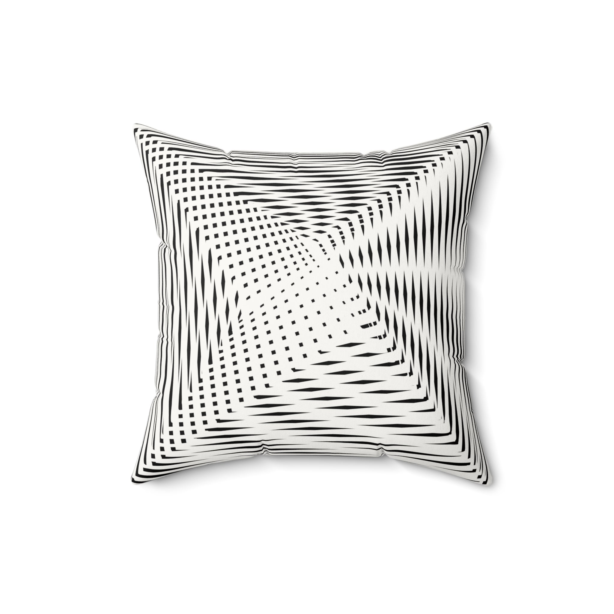 Calm as Chaos - Faux Suede Throw Pillow