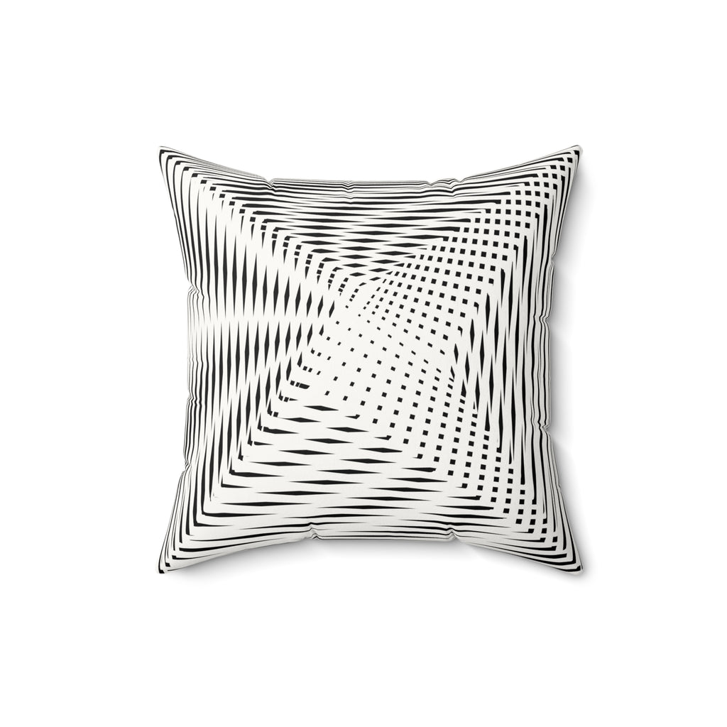 Calm as Chaos - Faux Suede Throw Pillow