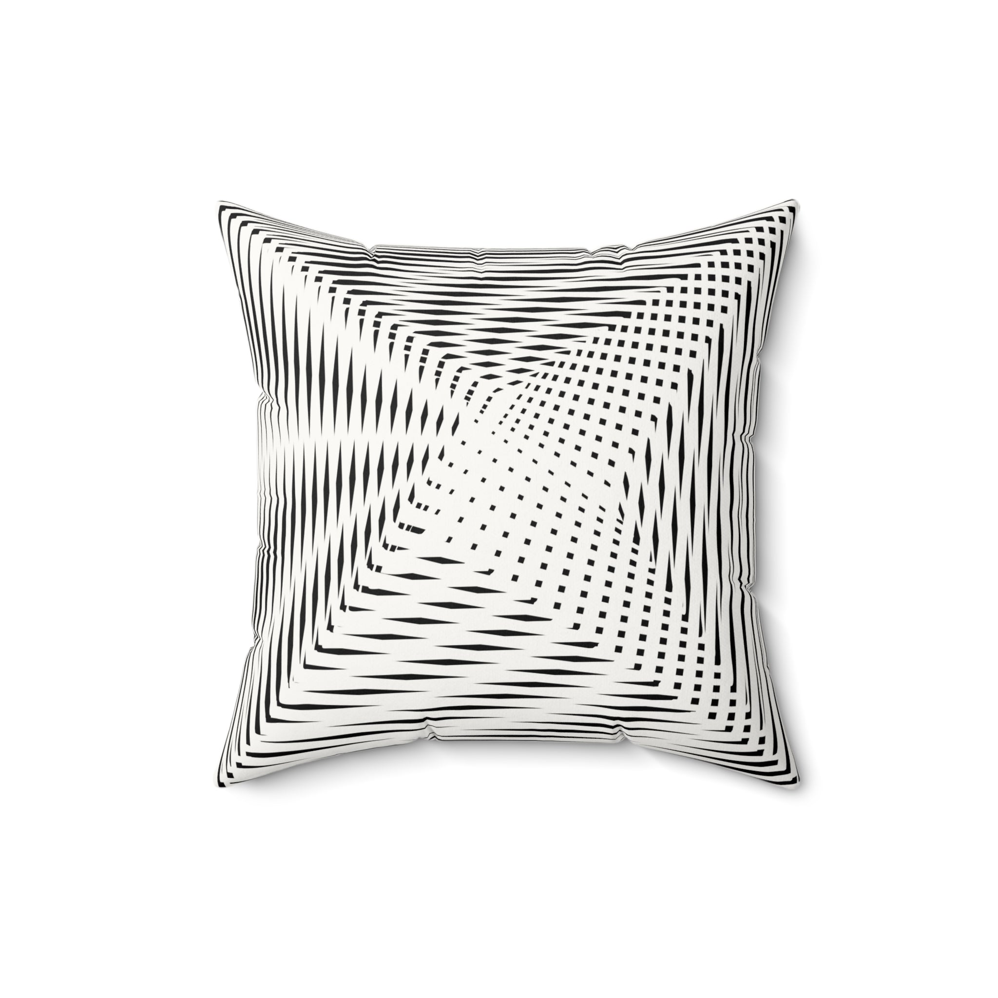 Calm as Chaos - Faux Suede Throw Pillow