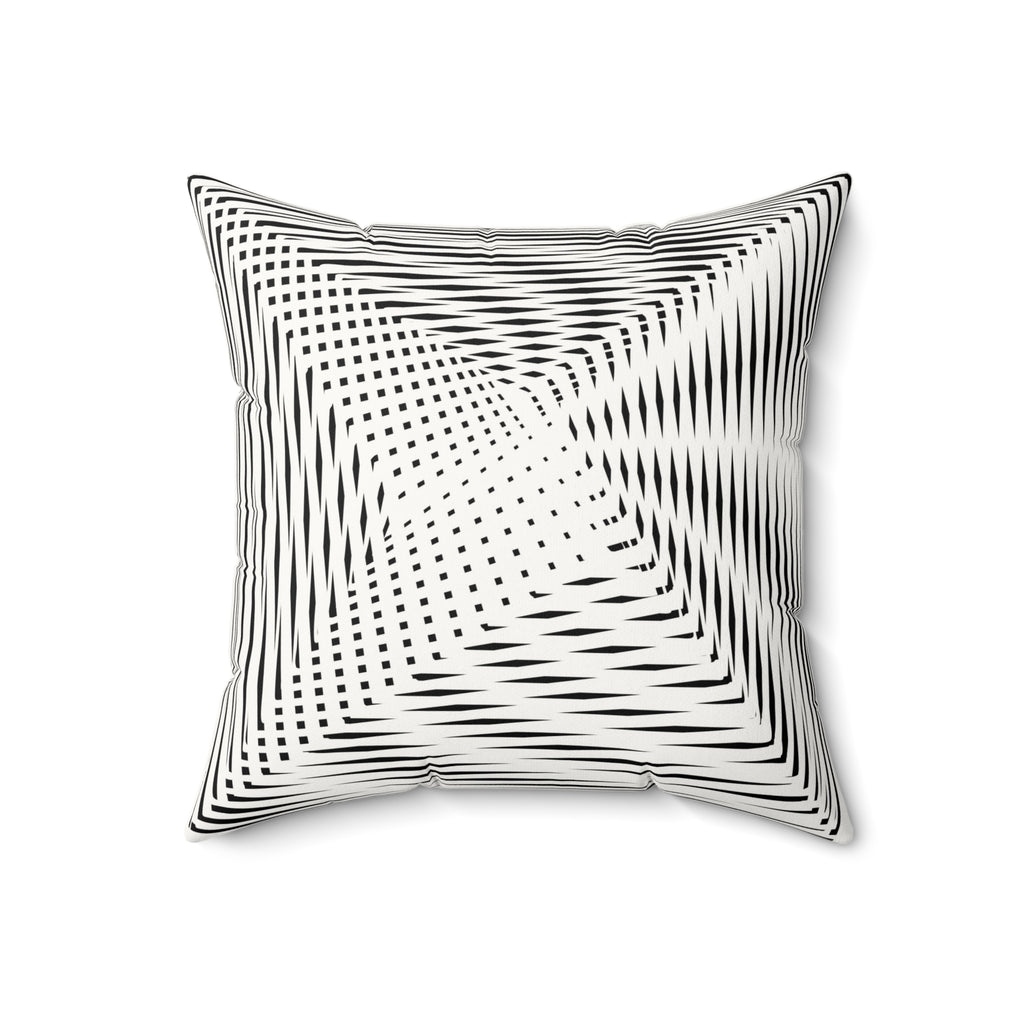 Calm as Chaos - Faux Suede Throw Pillow