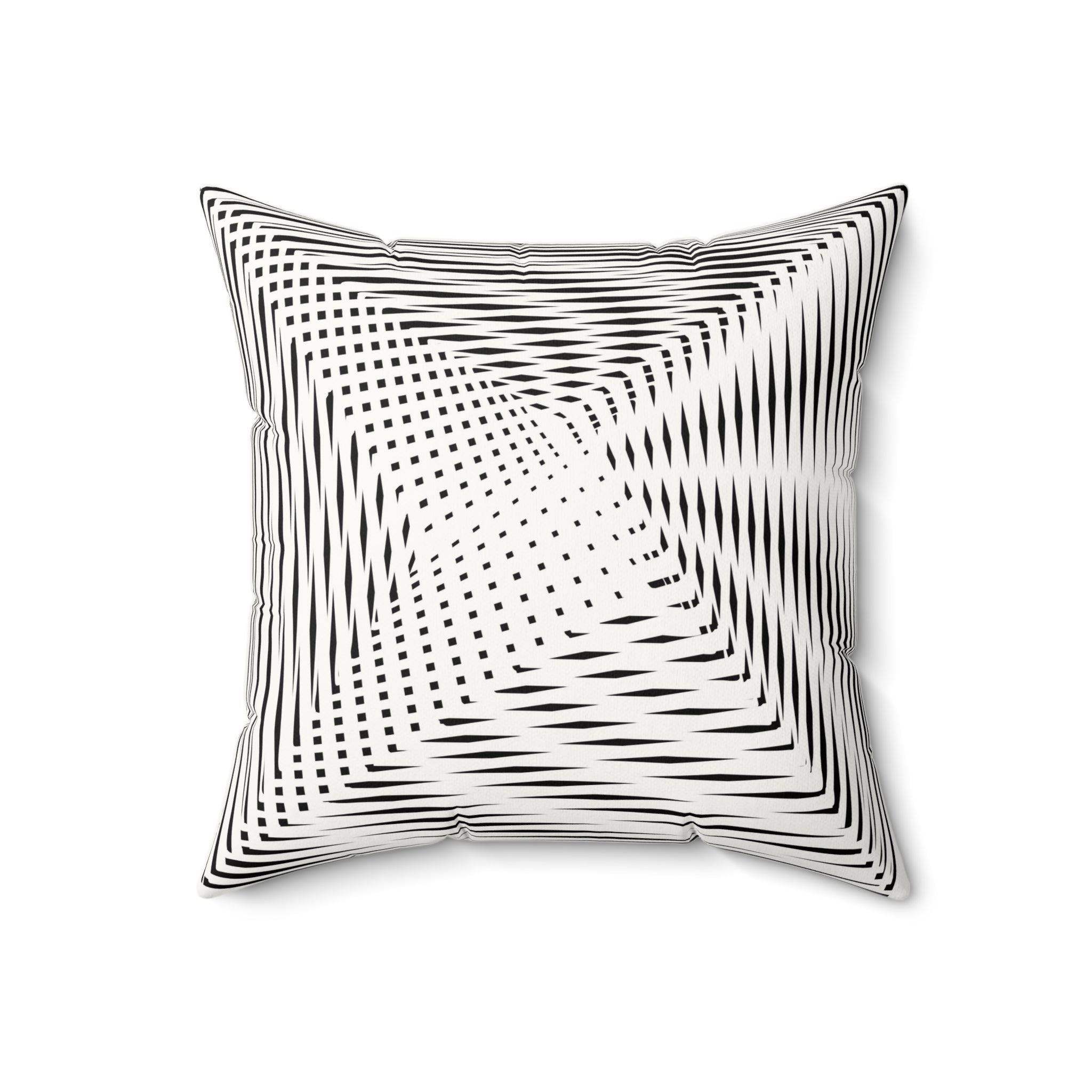 Calm as Chaos - Faux Suede Throw Pillow