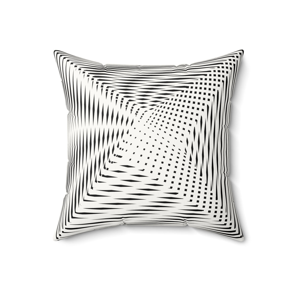 Calm as Chaos - Faux Suede Throw Pillow