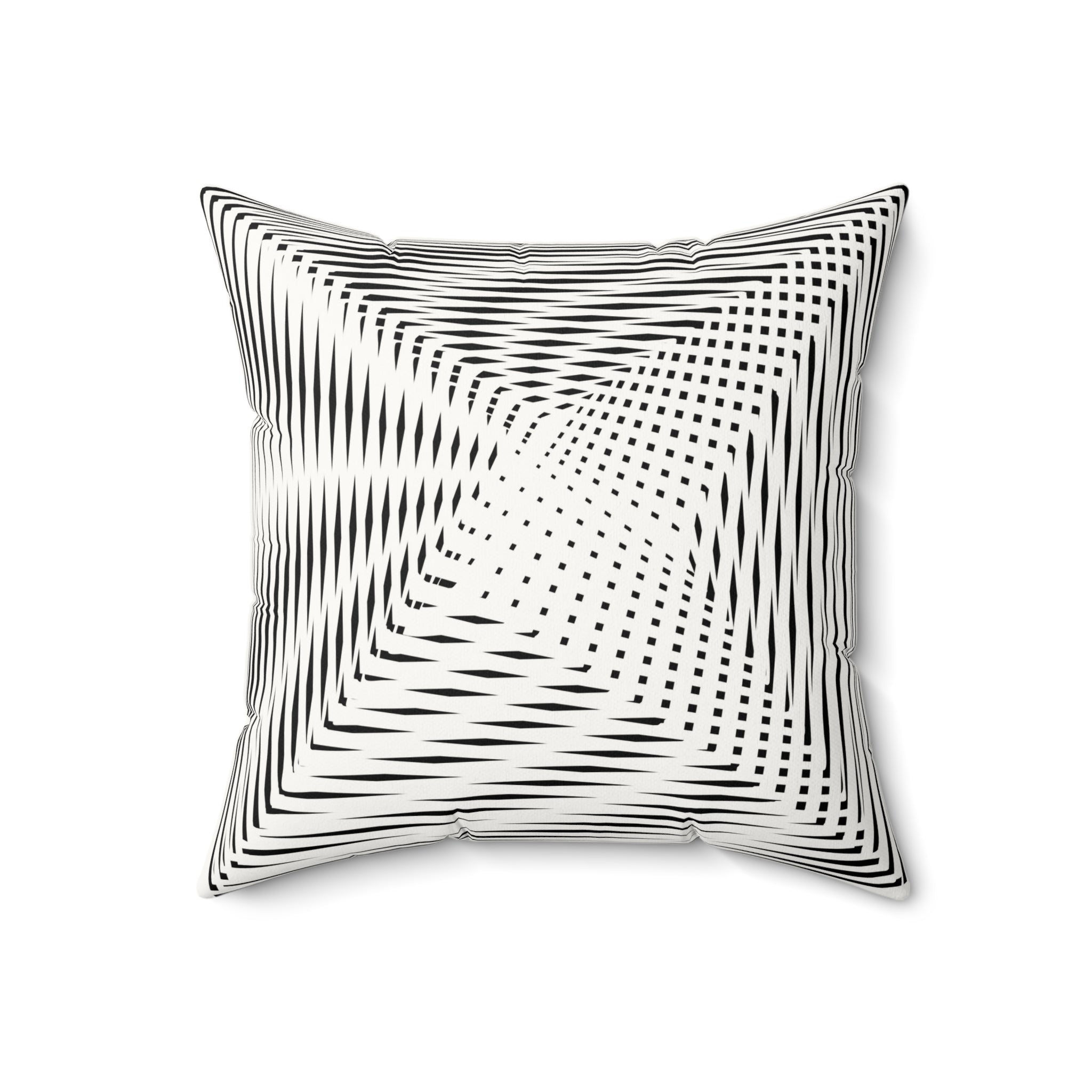 Calm as Chaos - Faux Suede Throw Pillow
