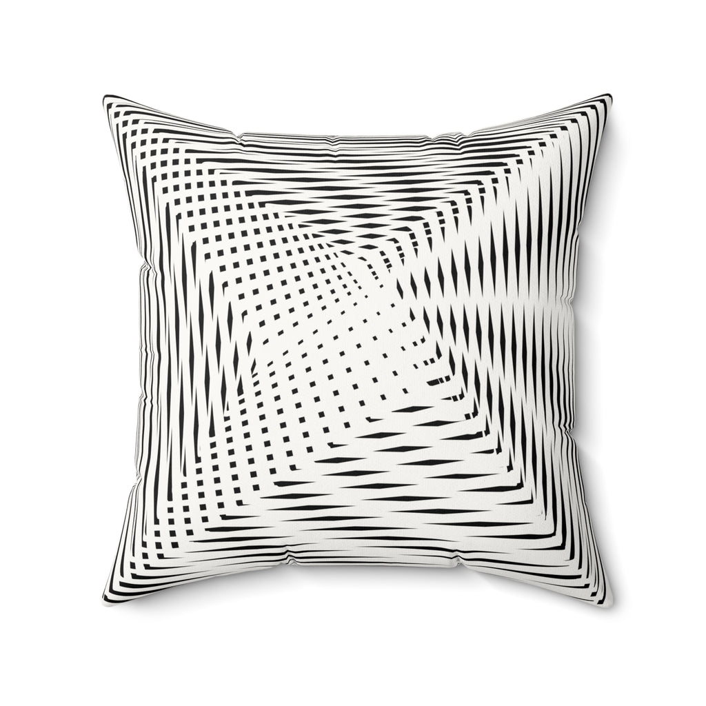 Calm as Chaos - Faux Suede Throw Pillow