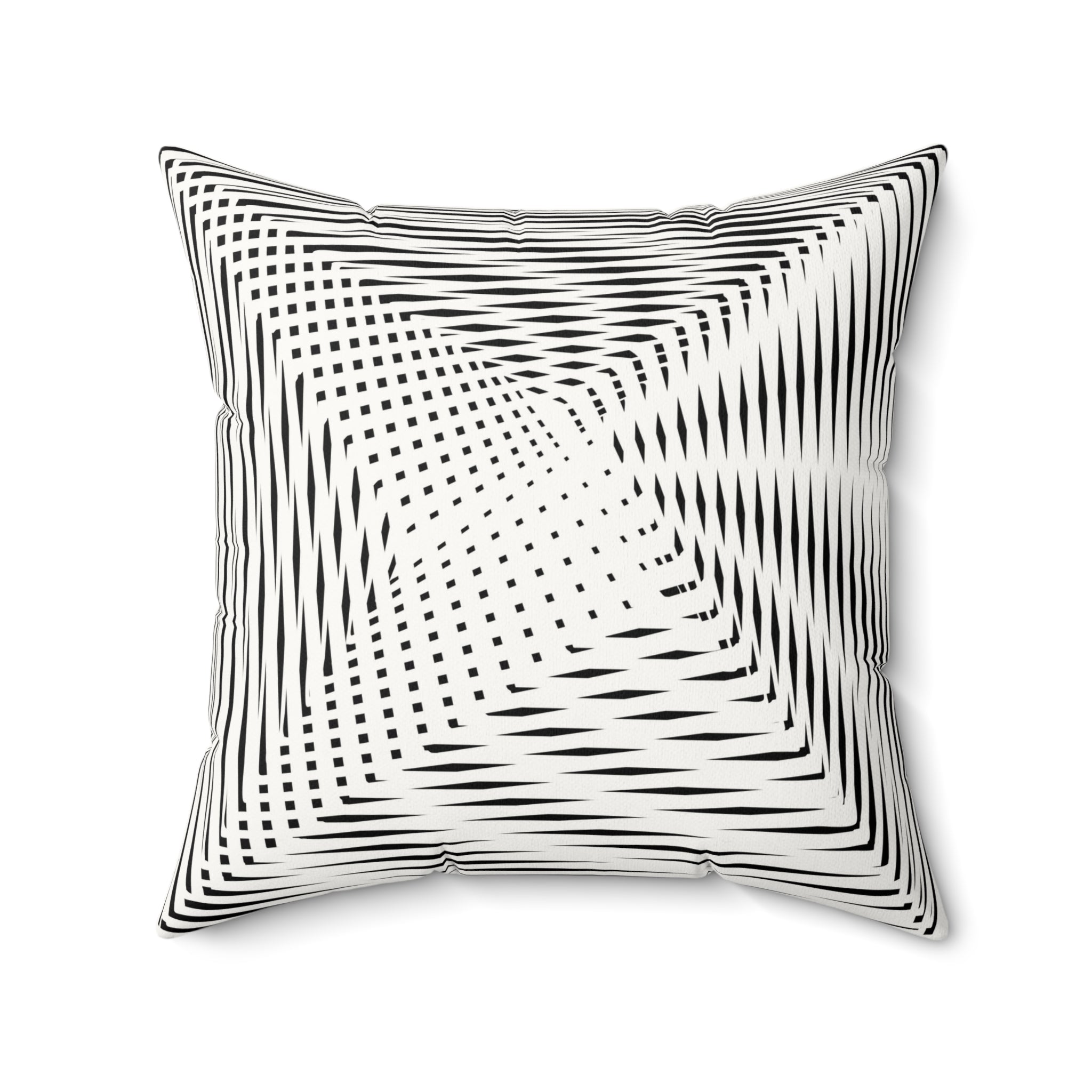 Calm as Chaos - Faux Suede Throw Pillow