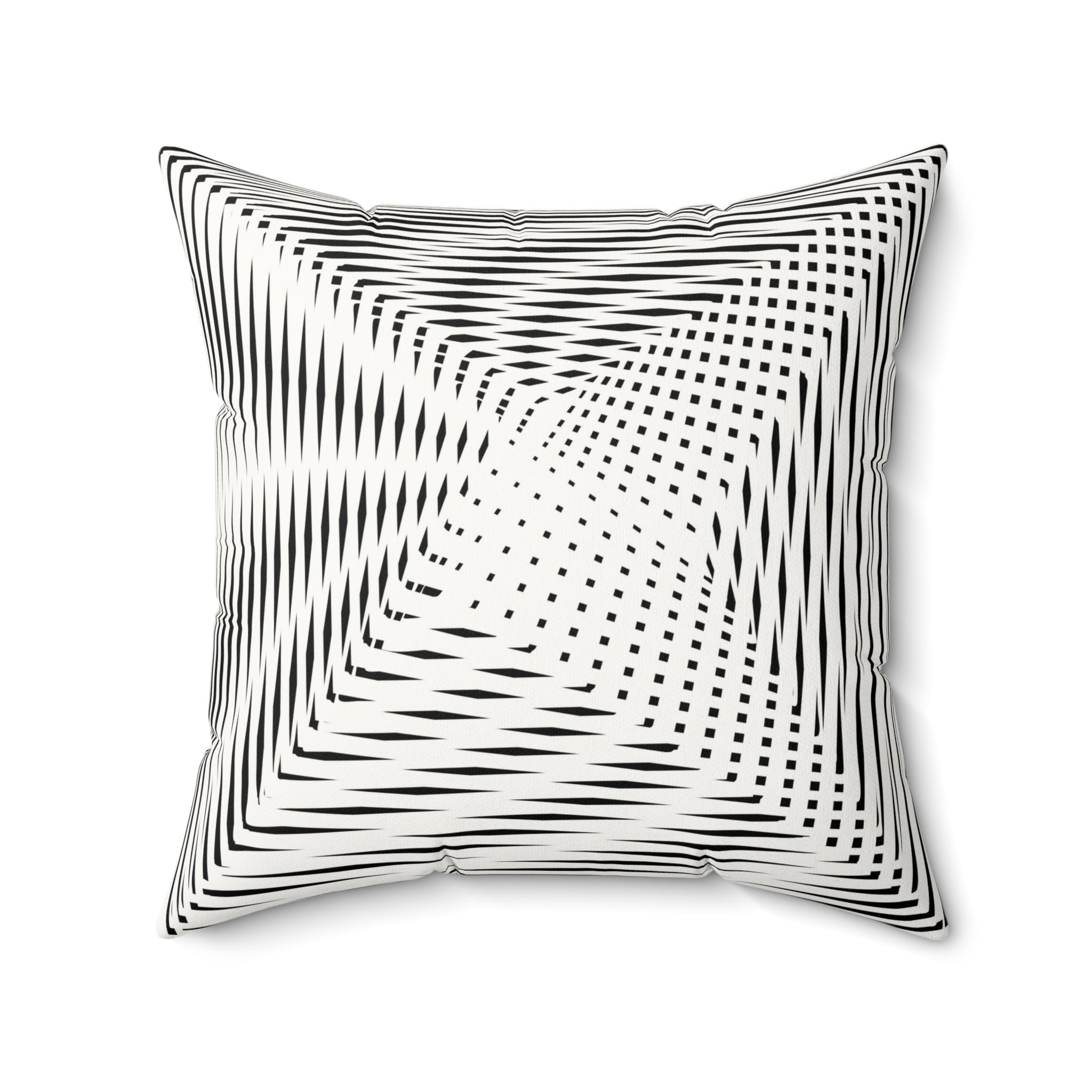 Calm as Chaos - Faux Suede Throw Pillow