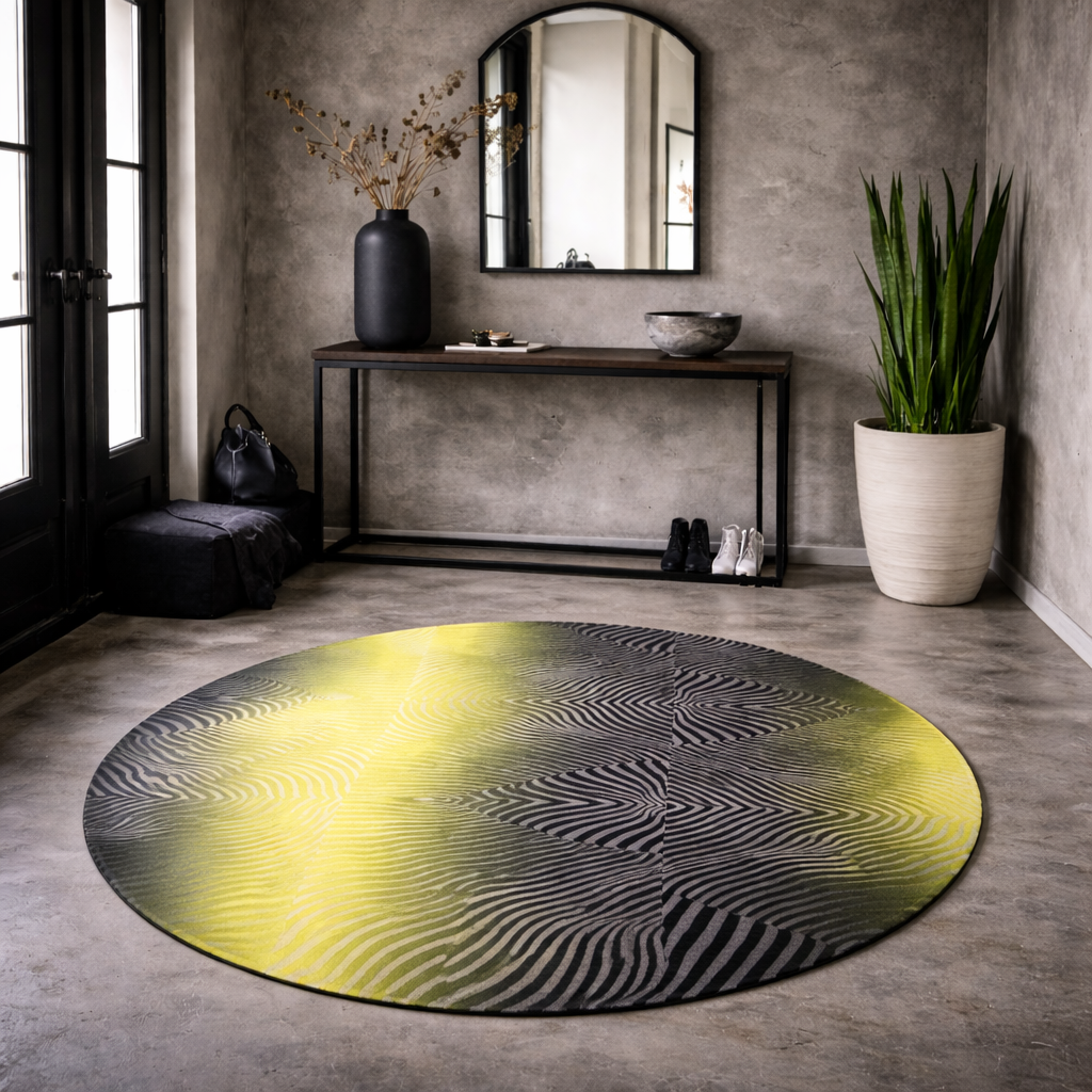Reframed Reality - Round Area Rug