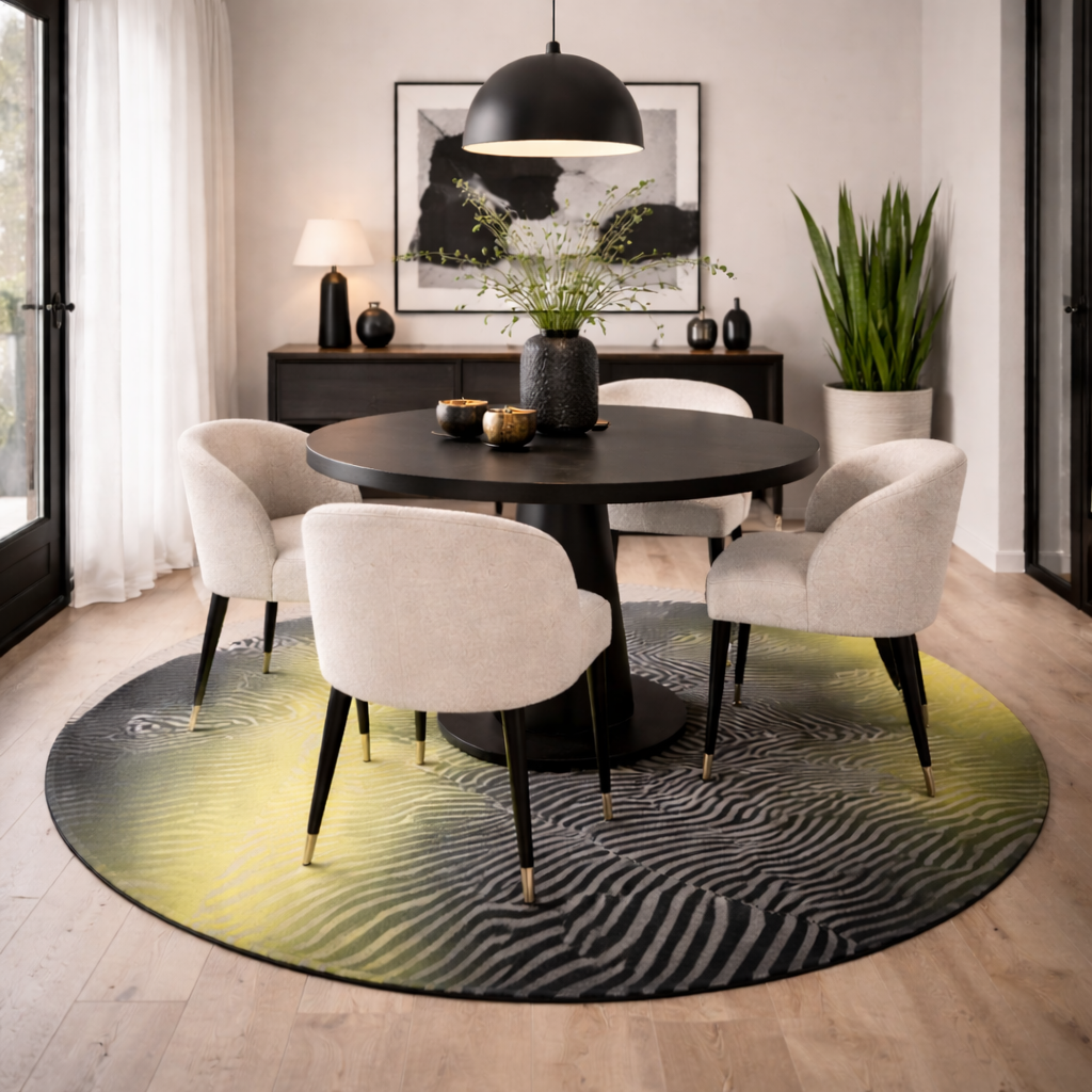 Reframed Reality - Round Area Rug