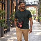 Salmon X Utility crossbody bag
