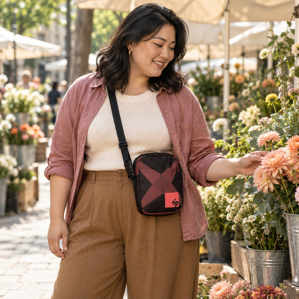 Salmon X Utility crossbody bag