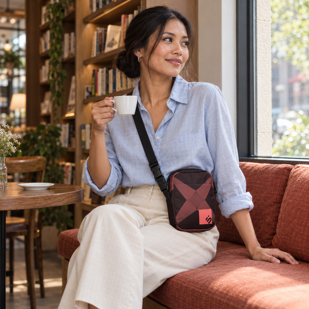 Salmon X Utility crossbody bag