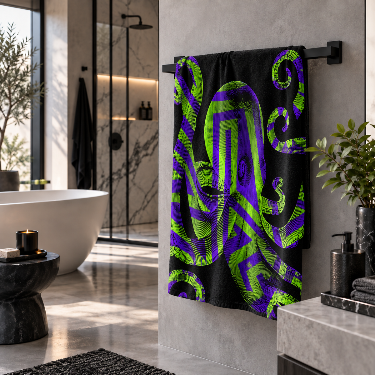 Overqualified & Unbothered - Bath Towel