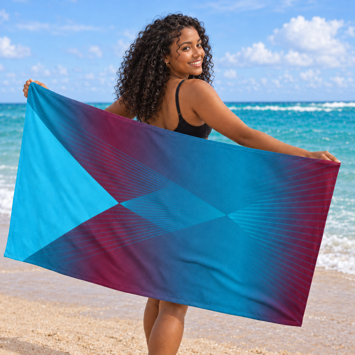 Electric Optimism - Beach Towel