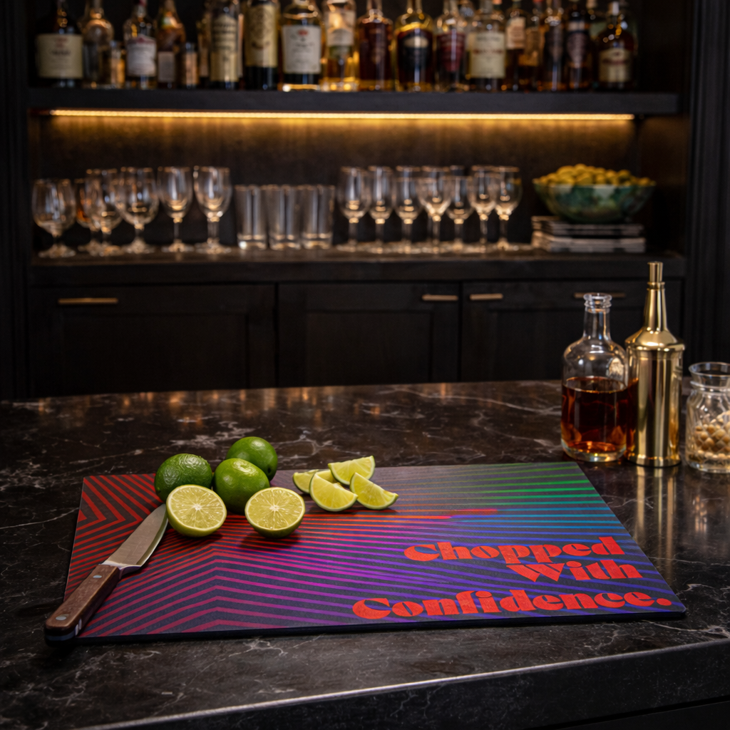 Chopped with Confidence. – Glass Cutting Board