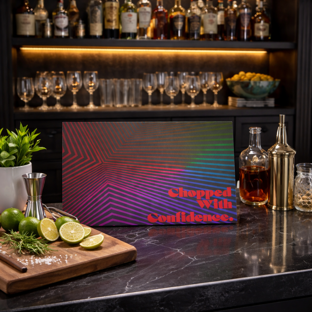 Chopped with Confidence. – Glass Cutting Board
