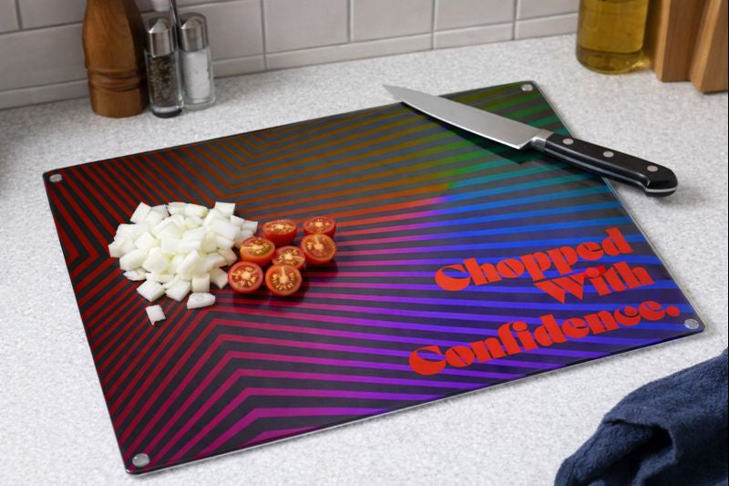 Chopped With Confidence. – Glass Cutting Board