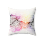 Chromatic Terrain - Faux Suede Throw Pillow