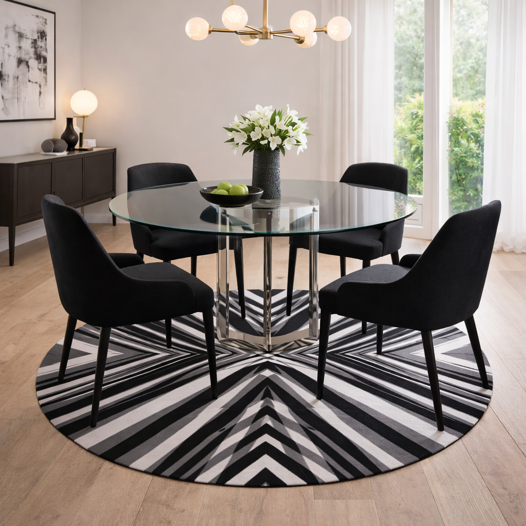 Cross Examination - Round Area Rug