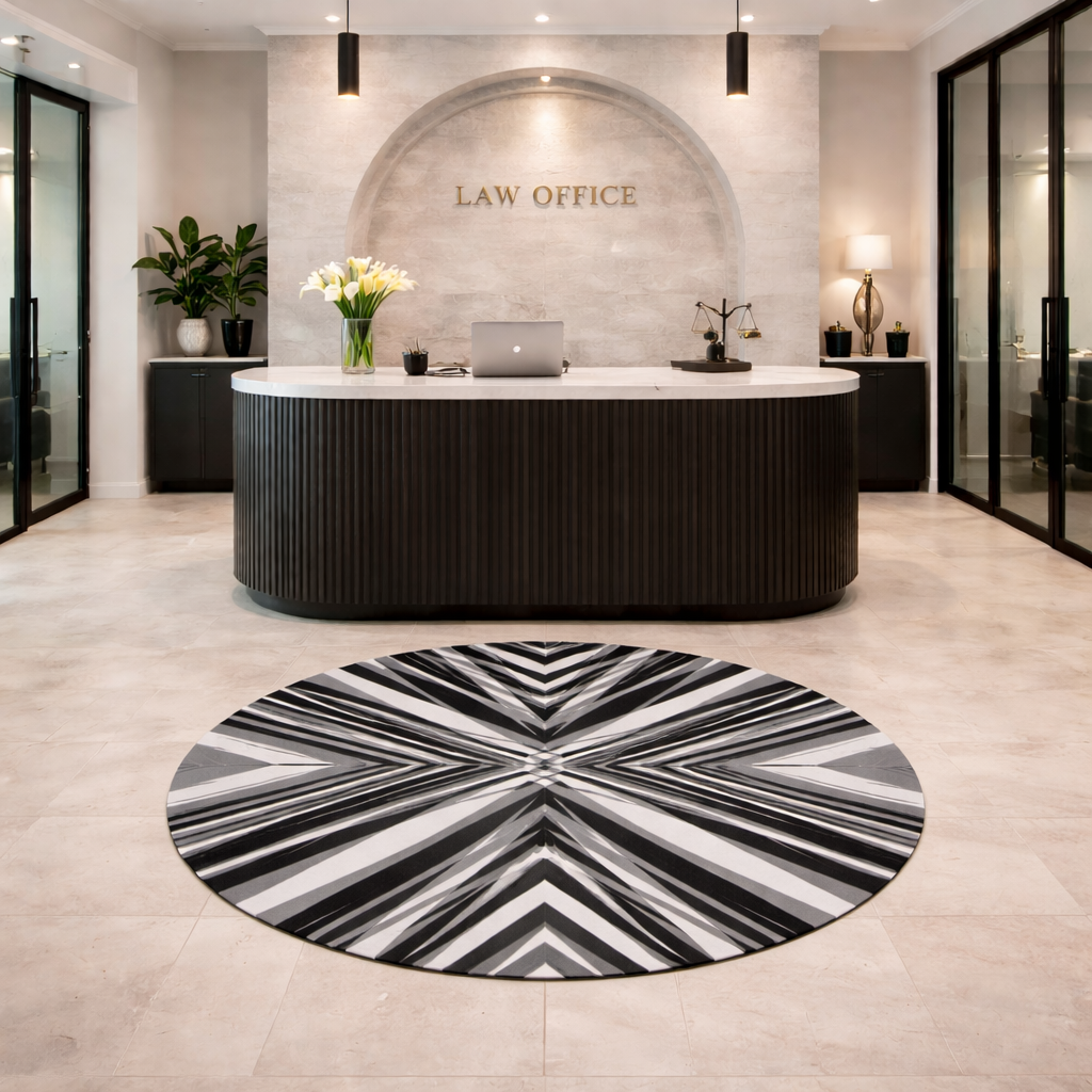 Cross Examination - Round Area Rug