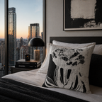 Cut From Contrast - Throw Pillow