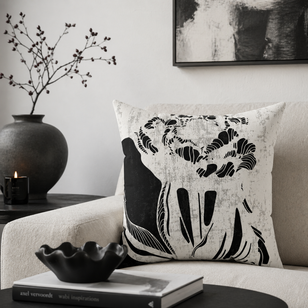 Cut From Contrast - Throw Pillow