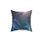 Depth Signal - Faux Suede Throw Pillow