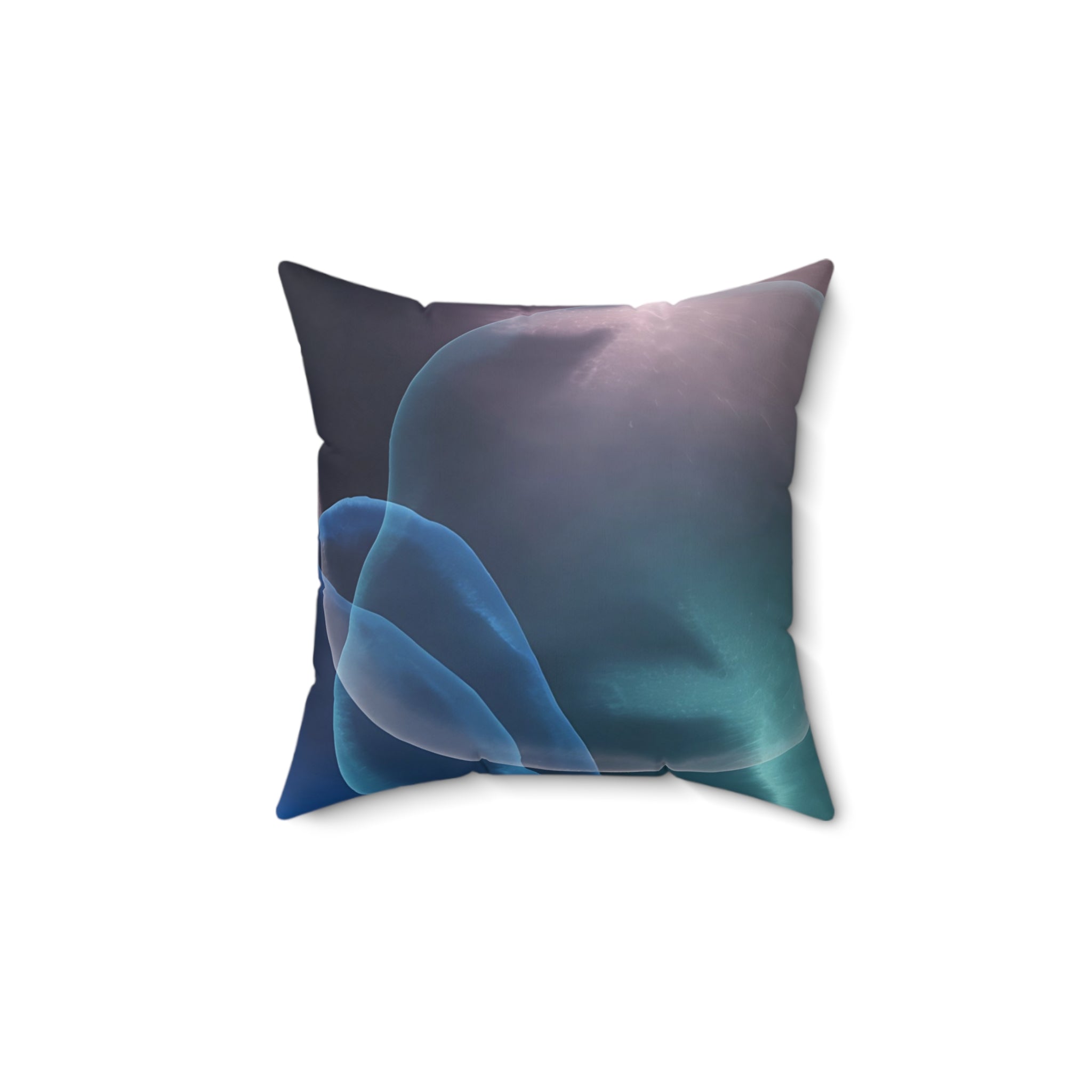 Depth Signal - Faux Suede Throw Pillow