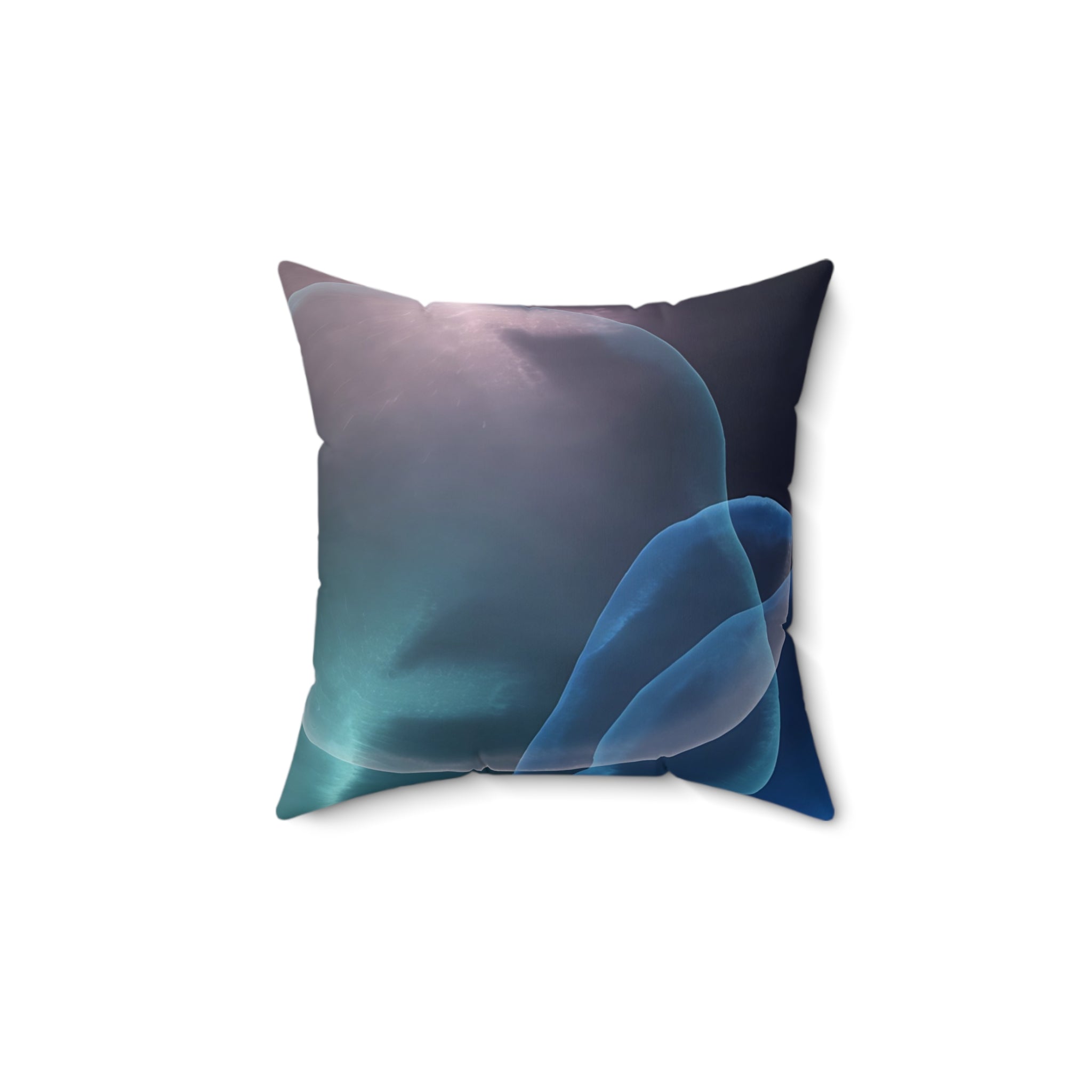 Depth Signal - Faux Suede Throw Pillow